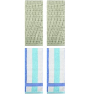 REGALWOVEN 4 Pcs Bathroom Hotel and Spa Waffle Cotton Hand Towels - 1 of 4