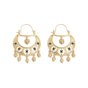 SOHI Women's Gold Regal Drop Earrings - 1 of 3