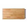 Vynxaria Kitchen Island Cart - Solid Wood Top, Mobile Storage with Spice Rack & Towel Holder - 2 of 4