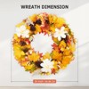 Fall Wreath for Front Door, Fall Thanksgiving Decor Indoor Outdoor, Harvest Decorations for Home Office Party Window Fireplace Decoration - 4 of 4
