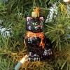 Old World Christmas 3.5 Inch Halloween Kitty Black Cat Spooky Tree Ornaments - 3 of 3