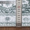 Medallion Floral Rug,Vintage Distressed Low-Pile Non-Slip Indoor Carpet, Machine Washable Area Rug for Home, Office & Bedroom Decor - 3 of 4