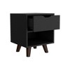 NicBex Nightstand with Drawers,Modern Side Table with Storage Space and Wood Frame,Bedside Table for Bedroom,Living Room - 4 of 4