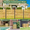 Gulches Wood Privacy Screen, Outdoor Privacy Walls, Privacy Wood Fence for Pool Equipment Enclosure, Trash Can Enclosures, Air Conditioner Fence - 3 of 4