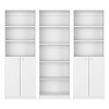 NicBex 3 Piece Bookcase Set Storage Cabinet Bookshelf with 14/15/19 Shelves for Living Room and Bedroom - 3 of 4