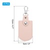 Unique Bargains Office Car ID DIY PU Leather Key Fobs with Key Rings 4 Pcs - 2 of 4
