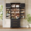 KTMBDW 78" Kitchen Pantry Cabinet with 3 Drawers Farmhouse Tall Storage Cabinet Wood Food Pantry with Doors and Adjustable Shelves for Kitchen - 2 of 4