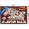 Trends International Star Wars: New Vintage - Millennium Falcon Framed Wall Poster Prints - 3 of 4