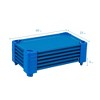 ECR4Kids Stackable Kiddie Cot, Ready-To-Assemble, Toddler Size, Blue, 6-Pack - 2 of 4