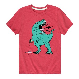 Boys' - Instant Message - T-Rex Ice Cream Short Sleeve Graphic T-Shirt - 1 of 4