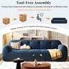 YOOCOZZ 85.8" Tufted Style Chenille 3-Seater Sofa with Compression Design - 4 of 4