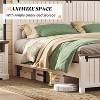 AMERLIFE Farmhouse Bed Frame with 47" Tall Headboard and Sliding Barn Doors - 4 of 4