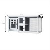 GDFStudio Dewey 63" Wood and Metal Outdoor Small Animal House - 3 of 4