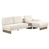NicBex Modular 114" L Shape Sectional Sofa Corduroy Sleeper Couch Set with Hidden Storage Drawer for Living Room - 4 of 4