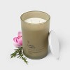 2 Wick Glass Lotus and Hinoki Jar Candle 19oz - Threshold™ - 3 of 3