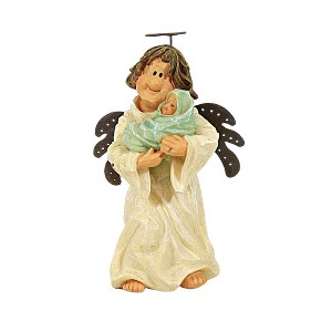 Boyds Bears Resin 4.75 In Evelyn Heavens Blessings Barefoot Angels Baby Figurines - 1 of 3