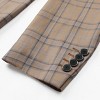 Cloudstyle Mens Formal Suit Jacket Blazer Plaid 2 Button Closure Prom Business Sport Coat - 4 of 4