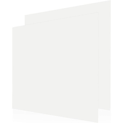 Bright Creations 2-Pack White Acrylic Board Sheets, 3mm Sign for Arts and Crafts Supplies (12 x 12 in)