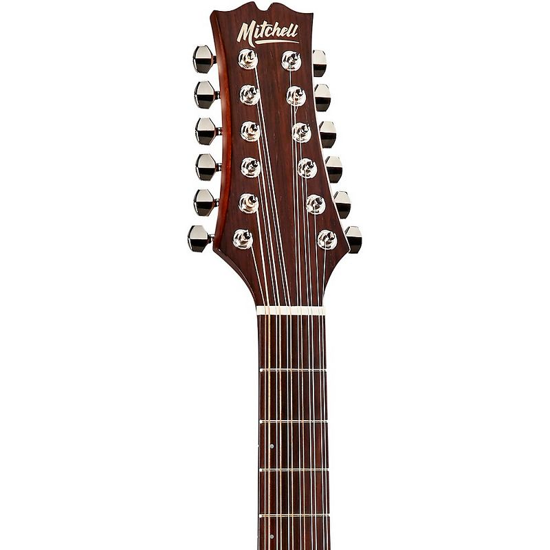 Mitchell T331-TCE-BST Terra 12-String Acoustic-Electric Dreadnought Mahogany Top Guitar Edge Burst, 5 of 7