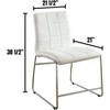 Sapphtopaz Dining Chairs Set of 2 Upholstered Armless Chair with Sturdy Base and Backrest Chairs for Kitchen, Dining Room, Living Room - 4 of 4