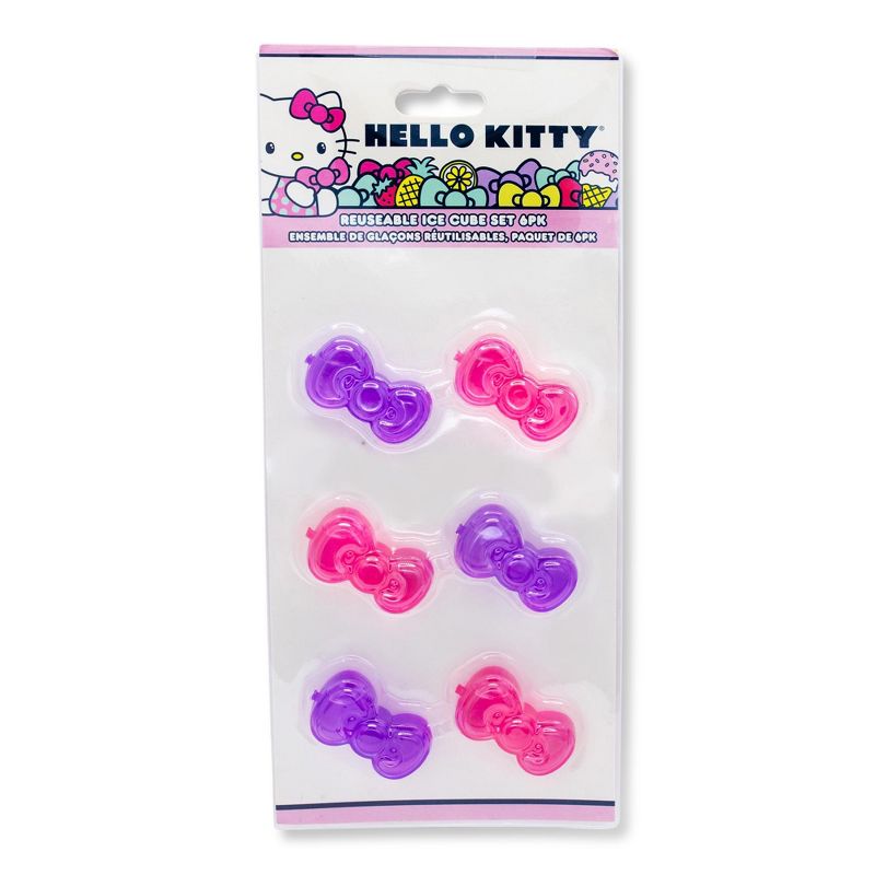 Seven20 Sanrio Hello Kitty Pretty Bows Reusable Plastic Ice Cubes | Set of 6, 2 of 9