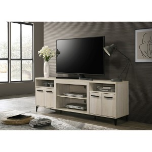 70" TV Stand with Open Adjustable Shelves and Cable Management Cutouts for Living Room and Bedroom - 1 of 4