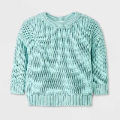 Image of Baby Shaker Pullover Sweater - Cat & Jack™ Mint Green 0-3M