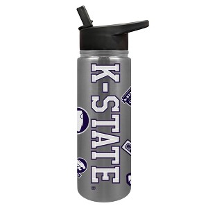 NCAA Kansas State Wildcats Varsity Thirst Water Bottle - 24oz: Stainless Steel, Plastic Lid - 1 of 4