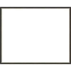 Amanti Art Theo Black Silver Narrow Framed Dry Erase Magnetic Board - 1 of 4