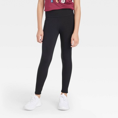 Girls' Performance Pocket Leggings - All In Motion™ Black Onyx Xs : Target