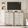 Acekool Dresser , Modern Chest of Drawers, Wide Metal Handle, Bedroom Storage Organizer - 3 of 4