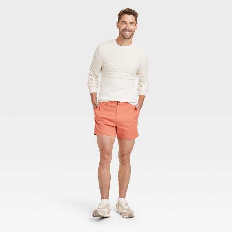 Men's Every Wear 5" Slim Fit Flat Front Chino Shorts - Goodfellow & Co™, 3 of 4