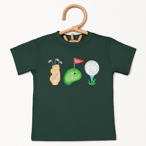 The Juniper Shop Golf Icons Watercolor Toddler Short Sleeve Tee - 1 of 4