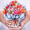 Paper Love HugePop 3D Vibrance Bouquet Pop Up Card with Detachable Paper Flower Bouquet, For All Occasions - Jumbo 10" x 14" Cards - 2 of 4