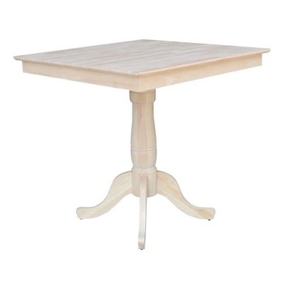 International Concepts 36 - inch x 36 - inch Square Top Pedestal Table - 35.1 - inch H