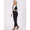 Allegra K Women's Halter Neck Vintage Sleeveless Button Down Waistcoat Vest - 3 of 4