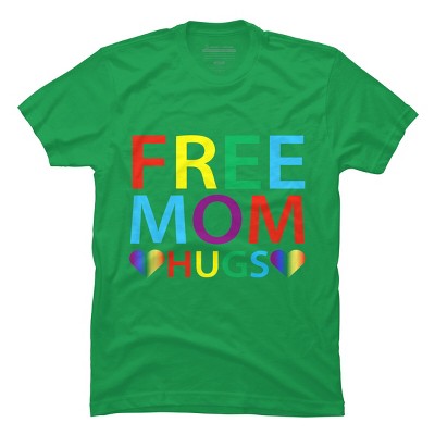 Adult Design By Humans Free Mom Hugs Hears Pride By Avocato T-Shirt
