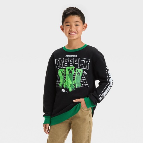 Boys minecraft sweatshirt online