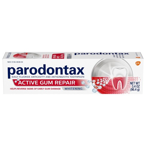 Zo snel als een flits vloot medeklinker Parodontax Active Gum Repair Whitening Toothpaste - 3.4oz : Target