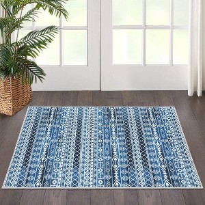 WhizMax Moroccan Geometric Area Rug - Machine Washable - 1 of 4