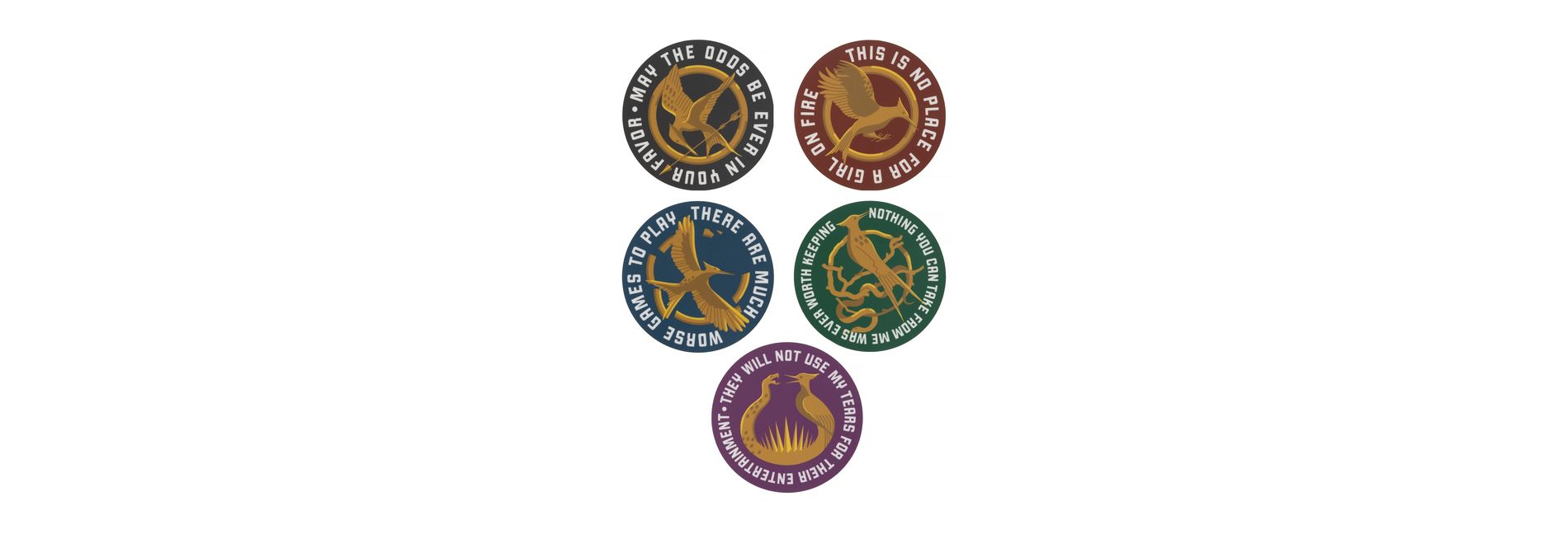 The Hunger Games: Mockingjay Stickers Set of 5
