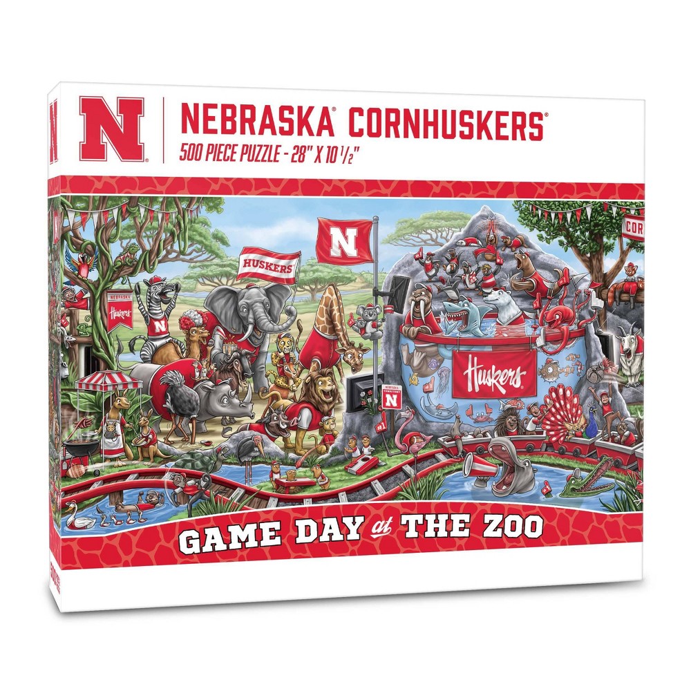 Photos - Jigsaw Puzzle / Mosaic NCAA Nebraska Cornhuskers Game Day at the Zoo 500pc Puzzle