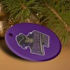 Whittier College Primary Logo Porcelain Holiday Christmas Tree Ornament - 4 of 4