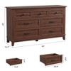 7 Dresser for Bedroom, 54 in Wide Drawer Dresser with Storage Freestanding, Wooden Closet Storage Chest for Living Room, Bedroom, Entryway - 2 of 4