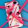 MODA Brush Totally Electric Neon Pink Full Face Makeup Brush Kit- 13pc - 2 of 4