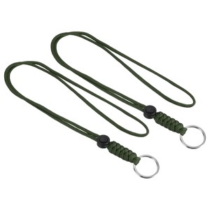 Unique Bargains Keys Whistle ID Card Holder Badge Lanyards with Metal Ring 18" - 1 of 4