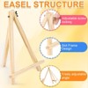 Aoibox 24 Pack Wood Easel Stand 9 Inch Portable Tripod Tabletop Display for Painting Art Photo Sign Craft Kids Events - 3 of 4