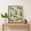 Cat Coquillette Tiger Collection Mint Orange Art Canvas - Society6 - 3 of 4