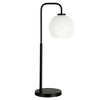 Hudson and Canal 27" Tall Arc Table Lamp with Glass Shade - 2 of 4