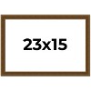 PosterPalooza | Flat Gold Picture Frame - UV Acrylic, Backing Board, Hanging Hardware Included - 2 of 4